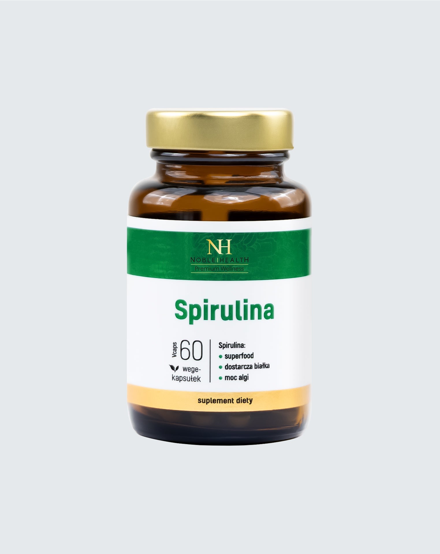 Espirulina Noble Health Detox de algas marinas 60 cápsulas