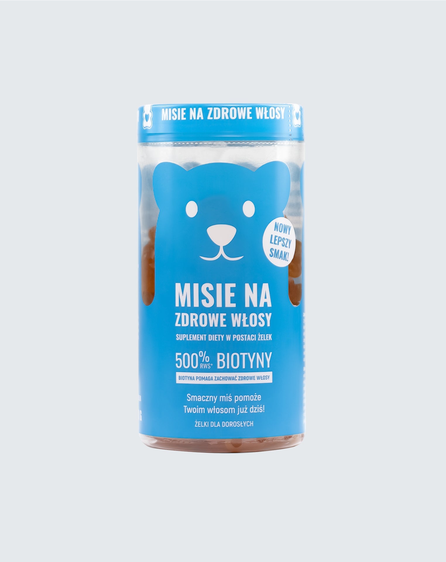 Noble Health Ositos de peluche para un cabello sano, gelatinas para un cabello hermoso, grueso y brillante