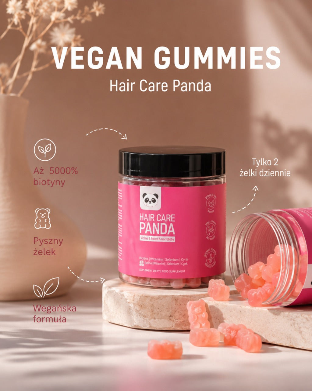 Gomitas veganas - Hair Care Panda